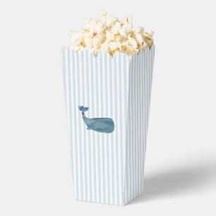 Nautical Whale Blue Stripe Preppy Favor Boxes