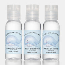 Nautical Whale Boy Baby Shower Travel Bottle Set Hand Sanitizer