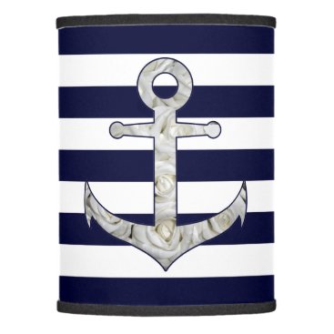 Nautical white rose anchor lamp shade Nautical white rose anchor lamp shade