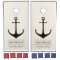 Nautical White Washed Anchor Custom Monogram Name