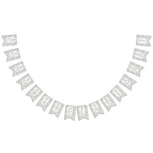 Nautical Whitewashed Wood Beach Wedding Collection Bunting Flags