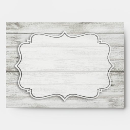 Nautical Whitewashed Wood Beach Wedding Collection Envelope Zazzle