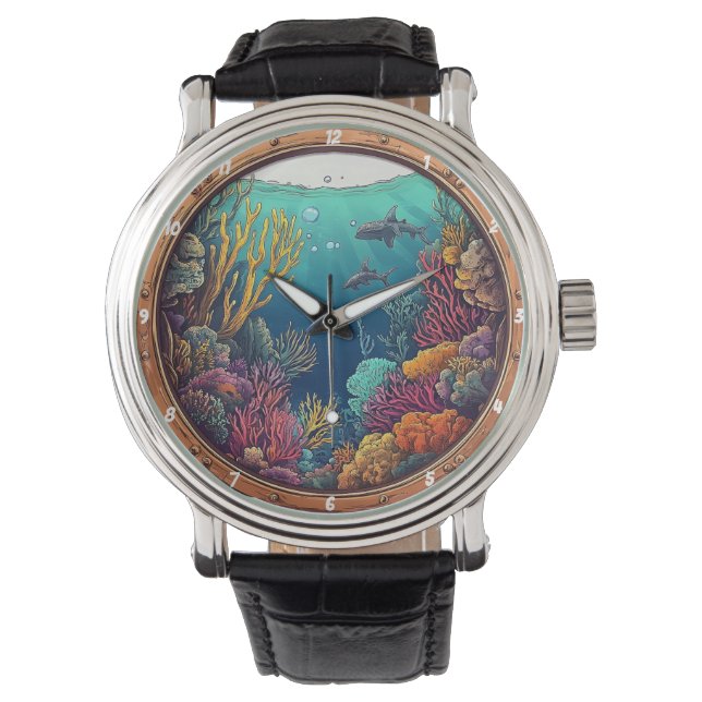 Nautical Window Deep Sea Dream Underwater Marine Watch (Front)