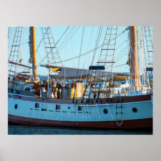 Nautical Wooden Boat Photography Poster