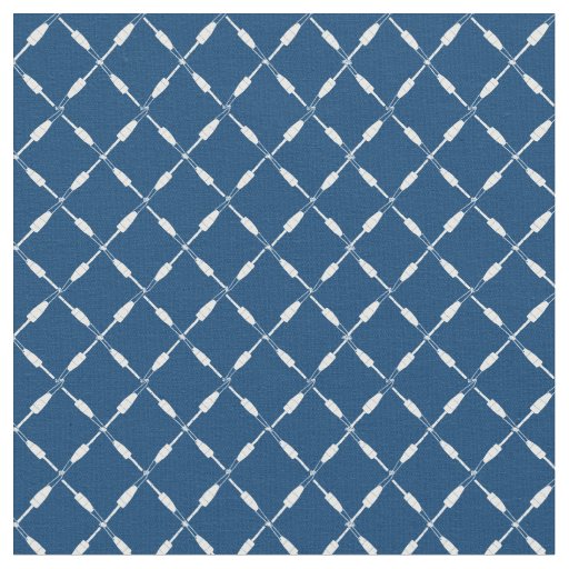 Nautical Wooden Fishing Buoys Geometric Pattern Fabric