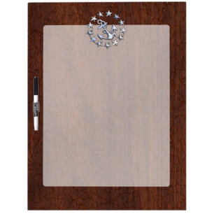 Nautical Yacht Flag Anchor Stars Symbol Dry-Erase Board