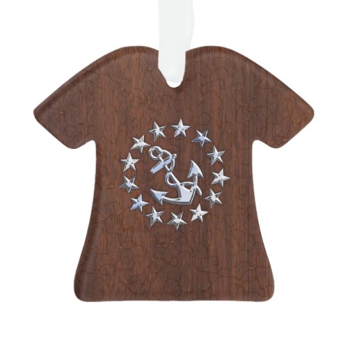 Nautical Yacht Flag Anchor Stars Symbol Ornament