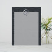 Nautical Yacht Flag Chrome Ensign on Grille Print (Standing Front)