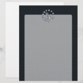 Nautical Yacht Flag Chrome Ensign on Grille Print (Front/Back)