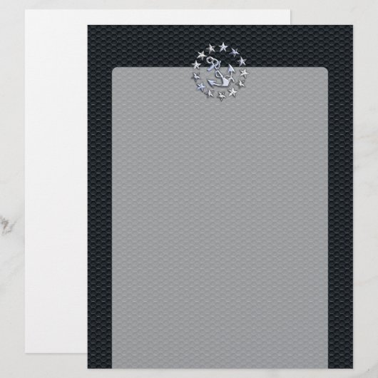 Nautical Yacht Flag Chrome Ensign on Grille Print (Front/Back)