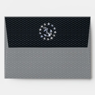 Nautical Yacht Flag Chrome Ensign on Grille Print Envelope