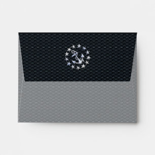 Nautical Yacht Flag Chrome Ensign on Grille Print Envelope
