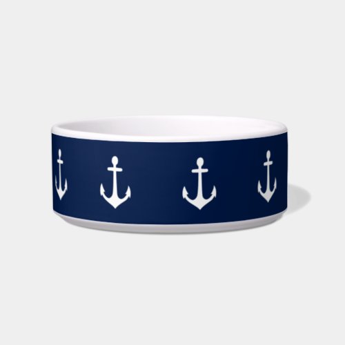 Nautical You Choose Background Color Bowl
