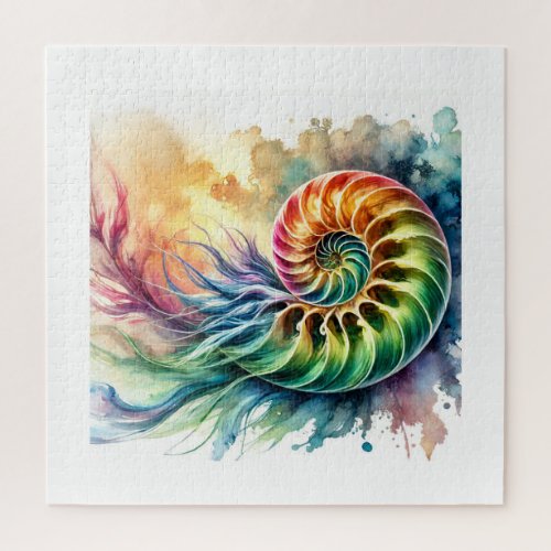 Nautilus Beauty 180624AREF124 _ Watercolor Jigsaw Puzzle