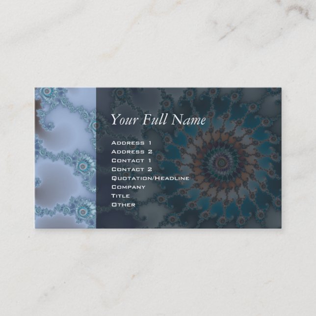 Nautilus - Fractal Art Business Card (Front)