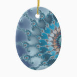Nautilus - Fractal Art Ceramic Ornament