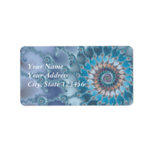 Nautilus - Fractal Art Label