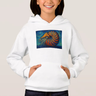 Nautilus in van Gogh Style Hoodie