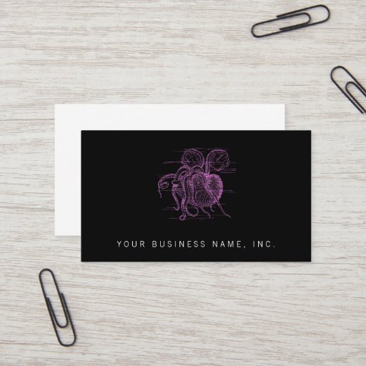 Customizable Nautilus (letterpress style) business card