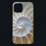 Nautilus Sea Shell Photograph iPhone 12 Pro Case<br><div class="desc">This macro close-up photograph of the inside of a nautilus sea shell reveals the wonder and symmetry of nature. The soft shades of taupe,  sand,  blush,  cream and pale grey-blue give a pearly look to this tech case which will always keep thought of the sea close at hand.</div>