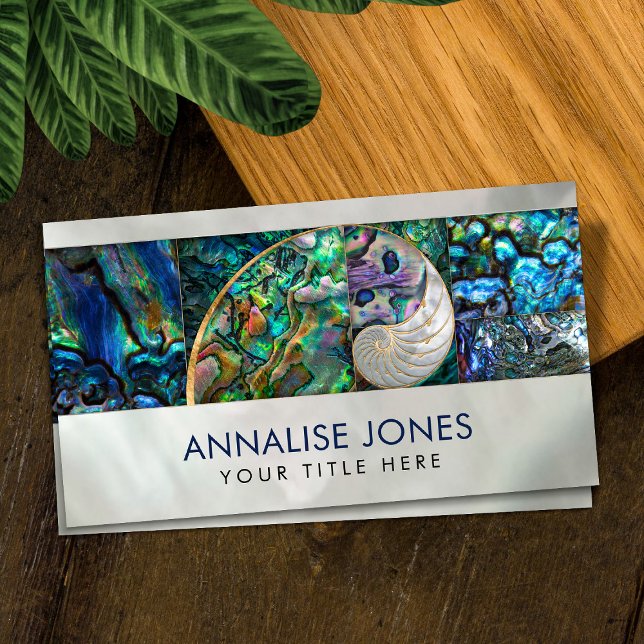Nautilus Shell - Abalone and Pearl Business Card (Creator Uploaded)