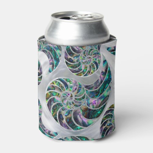 Nautilus Shell Abalone and Pearl Can Cooler
