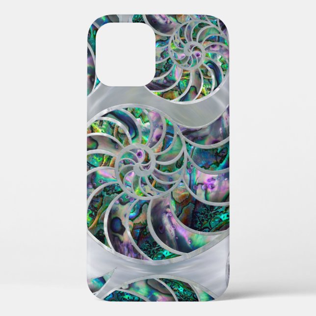Nautilus Shell Abalone and Pearl Case-Mate iPhone Case (Back)