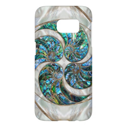 Nautilus Shell _ Abalone and Pearl Samsung Galaxy S7 Case