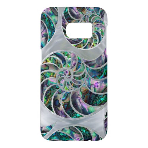 Nautilus Shell Abalone and Pearl Samsung Galaxy S7 Case