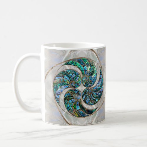 Nautilus Shell _ Abalone and Pearl Coffee Mug