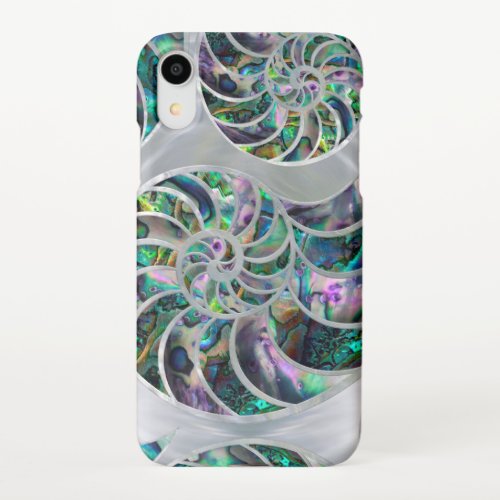 Nautilus Shell Abalone and Pearl iPhone XR Case