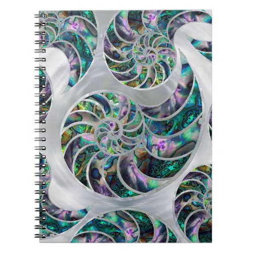 Nautilus Shell Abalone and Pearl Notebook