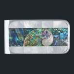 Nautilus Shell - Abalone and Pearl Silver Finish Money Clip<br><div class="desc">Nautilus Shell - Abalone and Pearl</div>