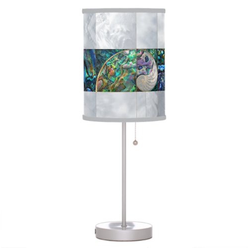 Nautilus Shell _ Abalone and Pearl Table Lamp