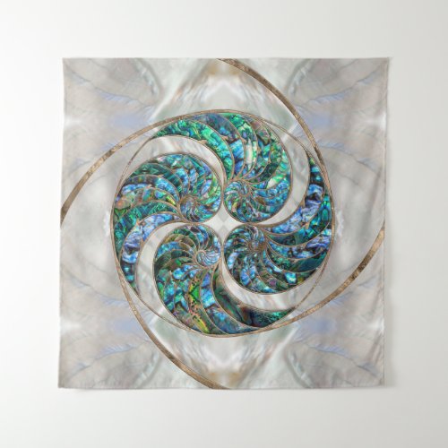 Nautilus Shell _ Abalone and Pearl Tapestry