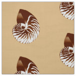 Nautilus Shell - brown, white and beige Fabric