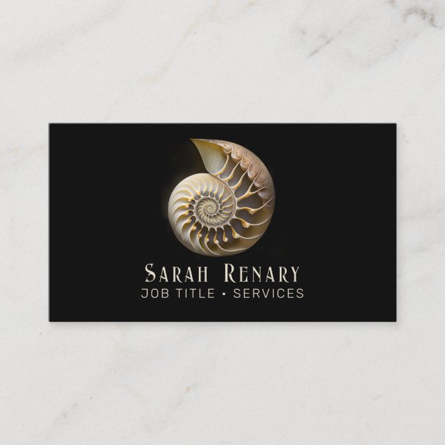 Nautilus Shell Business Card (Front)