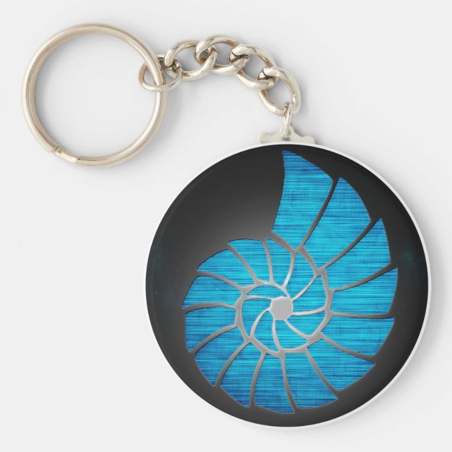 Nautilus Shell Keychain (Front)