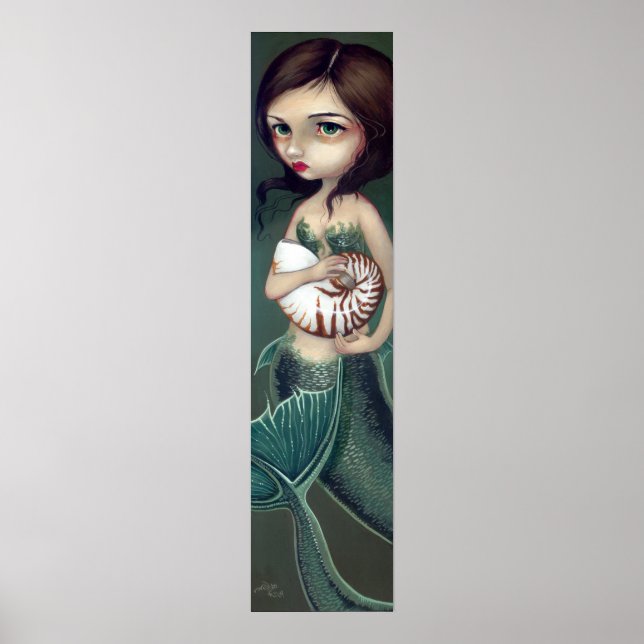 Nautilus Shell Mermaid Art Print (Front)