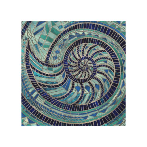 Nautilus Shell mosaic art