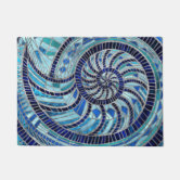 Nautilus fractal beauty Yoga Mat