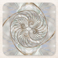 Nautilus Shell - Mother of Pearl and gold
