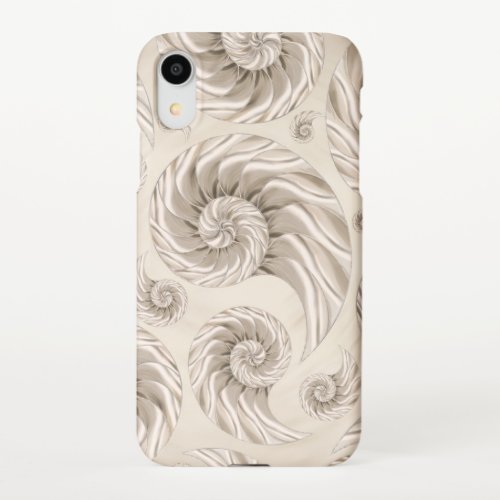 Nautilus Shell Pattern iPhone XR Case