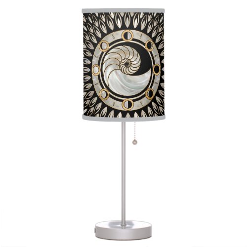 Nautilus Shell _ Phases of the moon Table Lamp