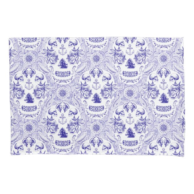 NautiSkull Pillow Case (Front)