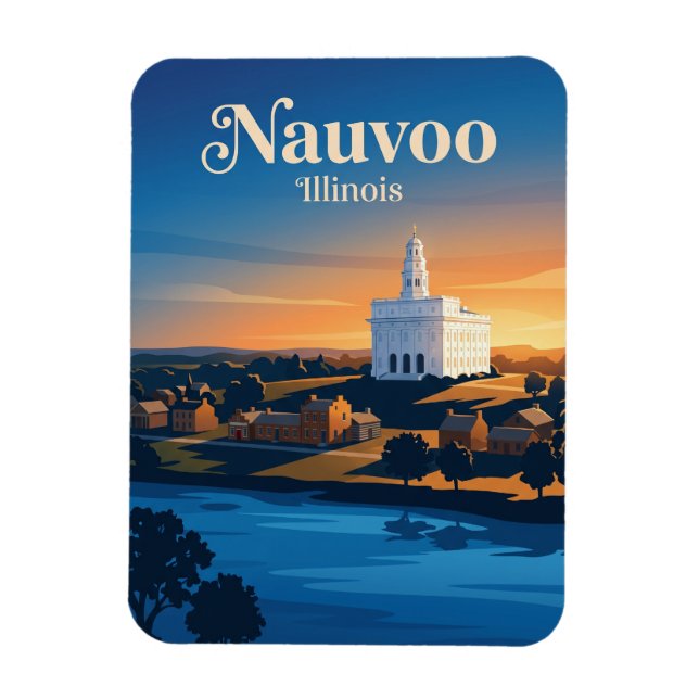 Nauvoo Illinois Magnet (Vertical)