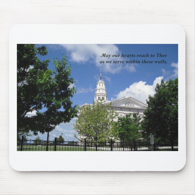Nauvoo Temple Service Mouse Pad (Front)
