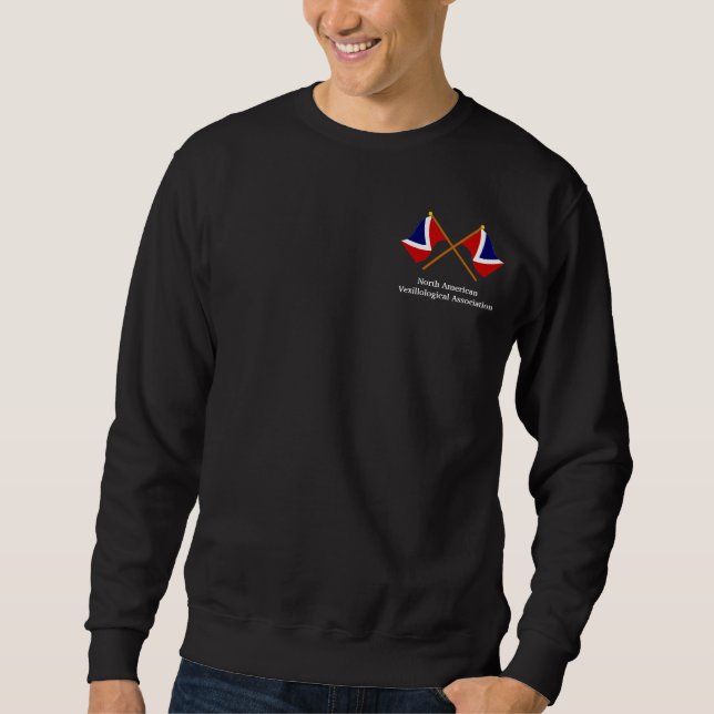 NAVA Crossed Flags Sweatshirt with Text (Front)