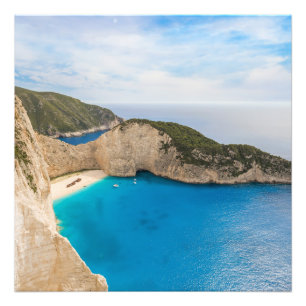 Navagio Beach Greece Photo Print – Shipwreck Beach