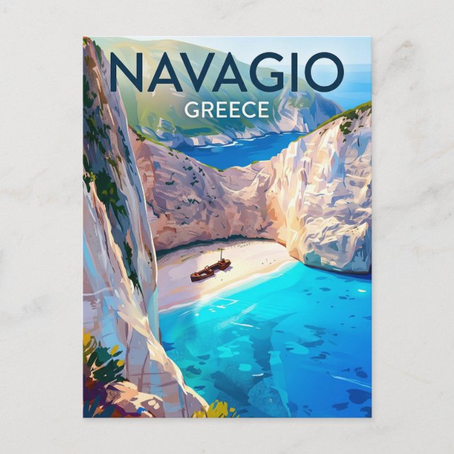Navagio Beach Greece Postcard (Front)